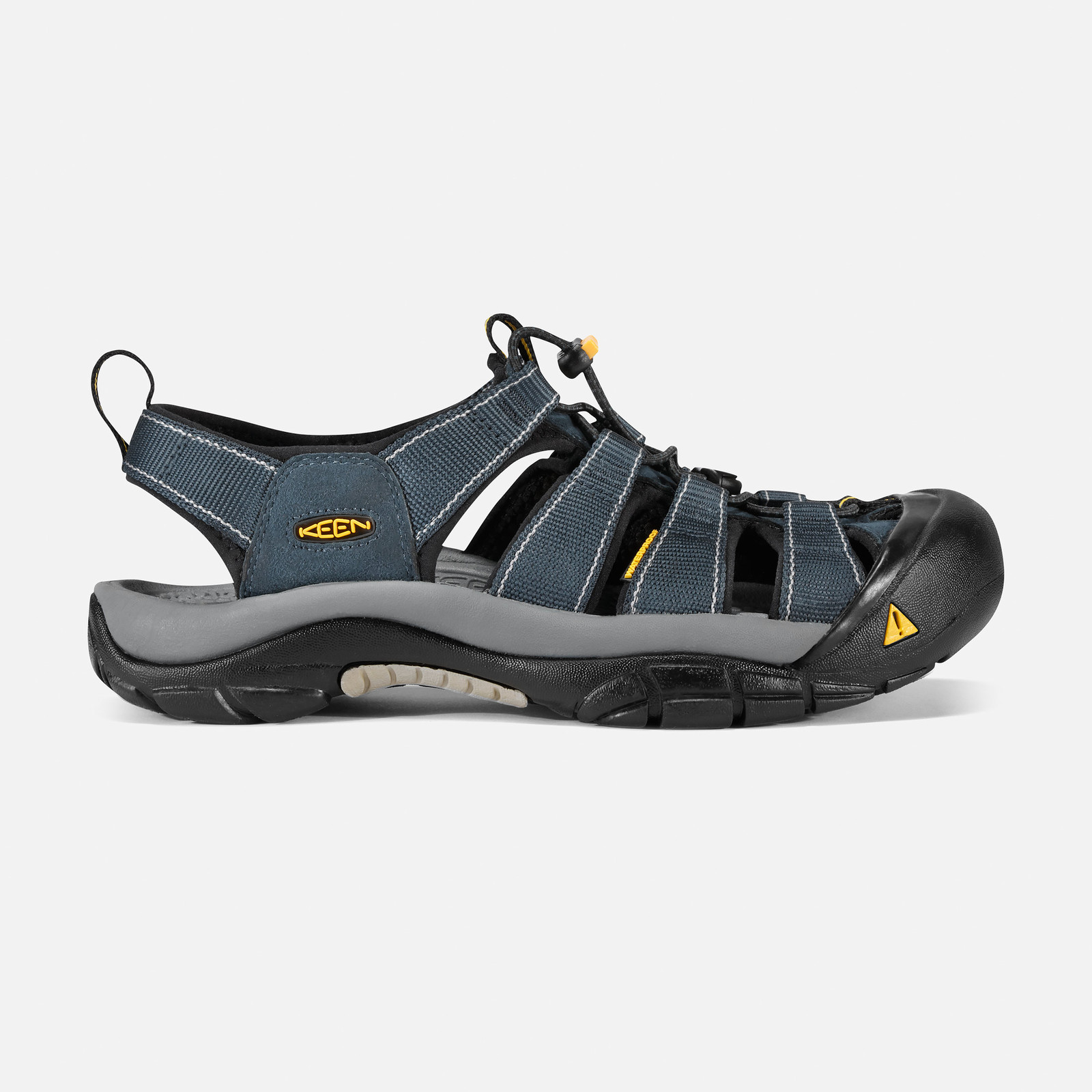 KEEN NEWPORT H2 MEN'S LEATHER SANDALS US 8 NAVY MEDIUM GREY