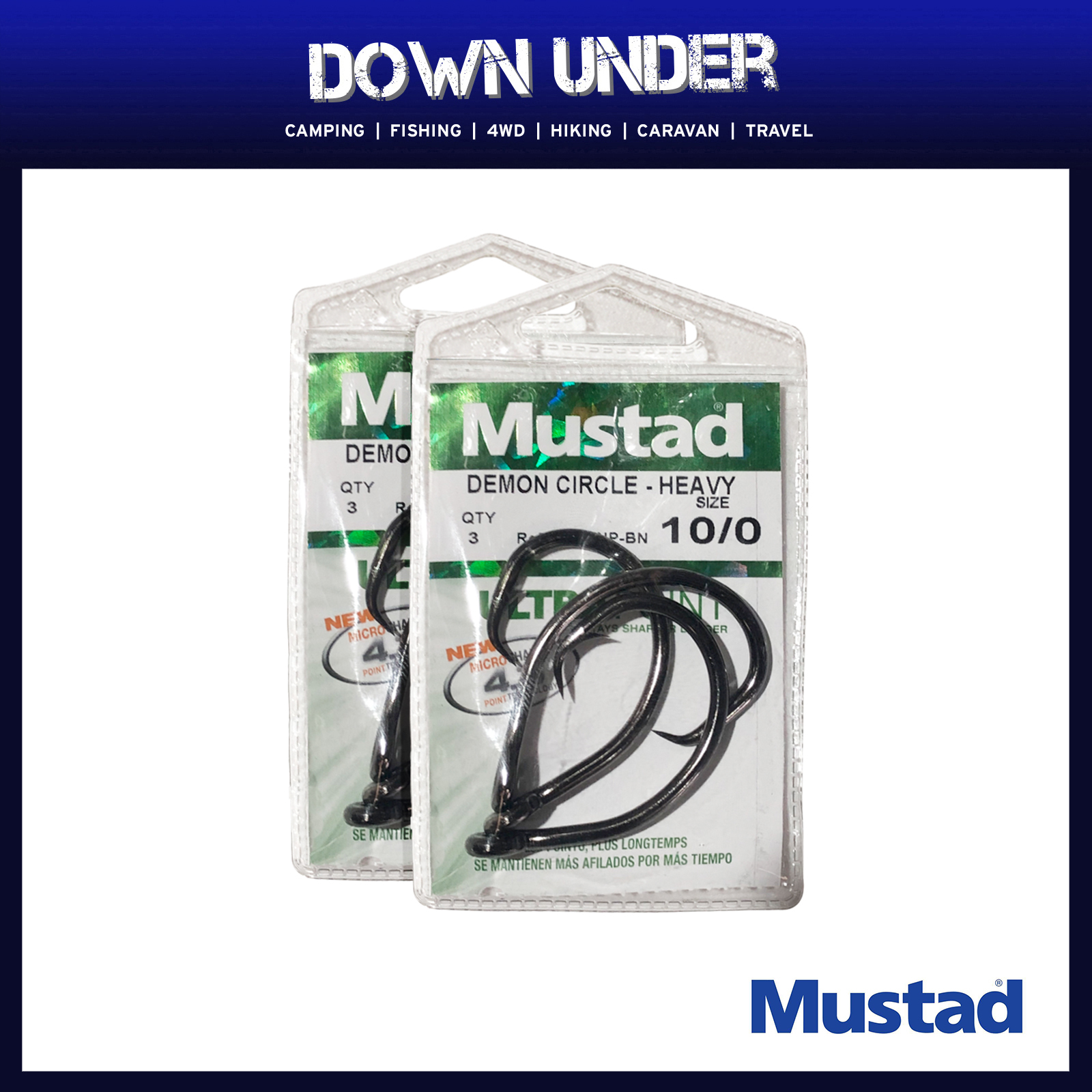 1 Packet of Mustad 39950NP-BN Demon Perfect Circle Chemically
