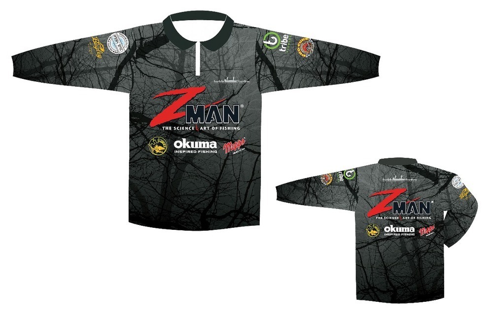 ZMan Kids Long Sleeve Tournament Fishing Shirt - Black