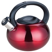 Royal Deluxe Stainless Steel Whistling Kettle 2.5L Red           