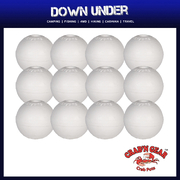 12 x 4 x Crab'n Gear Heavy Duty Crab Pot Float 150mm | White Foam Round