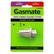 Gasmate Quick Connect Bayonet Fitting - Bayonet To 3/8" BSPT