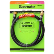 Gasmate Hose 1000mm - 3/8" BSPP LH TO High Pressure (Schrader) Valve