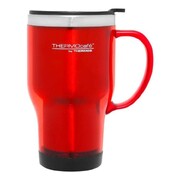 Thermos THERMOcafe 470ml Stainless Steel Inner, Plastic Outer Travel Mug - Red